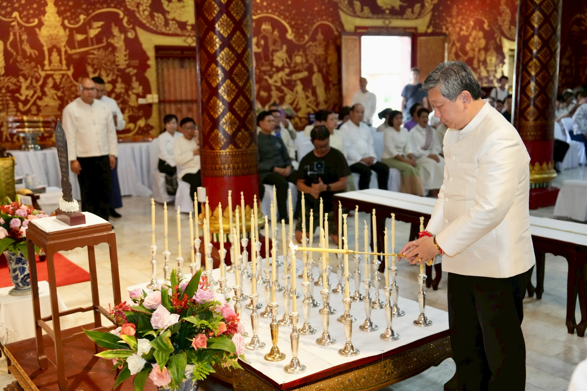 สมาคมนักศึกษาเก่ามหาวิทยาลัยเชียงใหม่ ร่วมสืบสานประเพณี "ไหว้สาบรรพกษัตริย์มังรายราชวงศ์" สมโภชดำรง 730 ปี นพบุรีศรีนครพิงค์เชียงใหม่